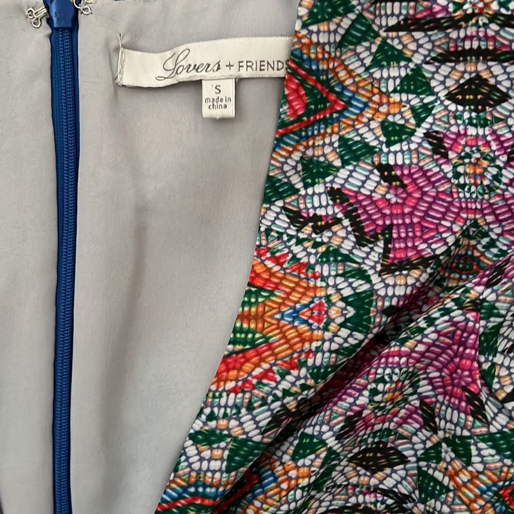 Lovers + Friends Cassidy Dress in Mosaic Print small - Picture 3 of 7